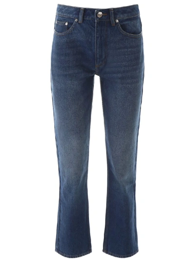 Shop Burberry Jeans With Chain In Indigo (blue)