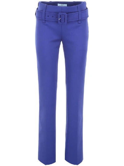 Shop Prada Formal Trousers In Inchiostro Inchiostr (blue)