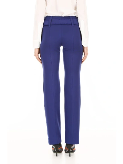 Shop Prada Formal Trousers In Inchiostro Inchiostr (blue)