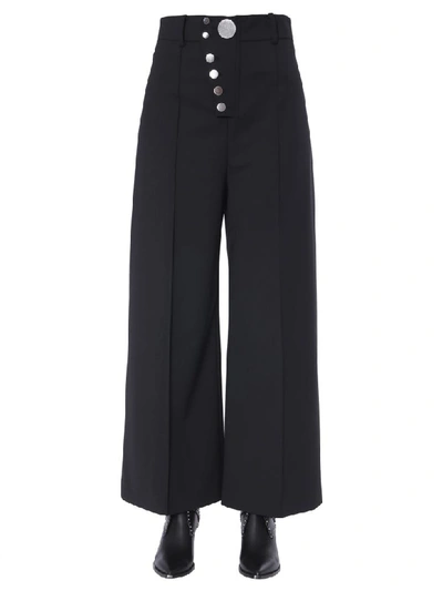 Shop Alexander Wang Ample Trousers In Nero