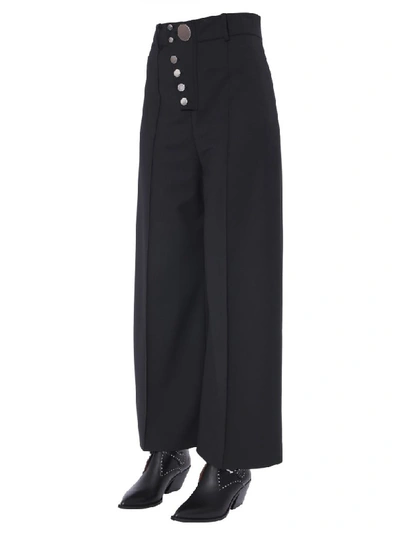 Shop Alexander Wang Ample Trousers In Nero