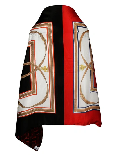 Shop Burberry Tb Cape In Multicolor