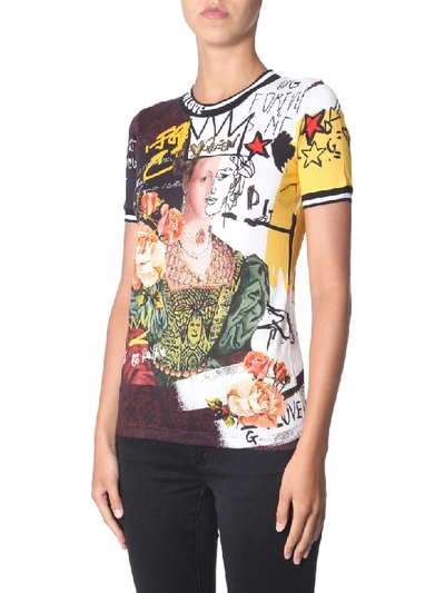 Shop Dolce & Gabbana Round Neck T-shirt In Multicolor