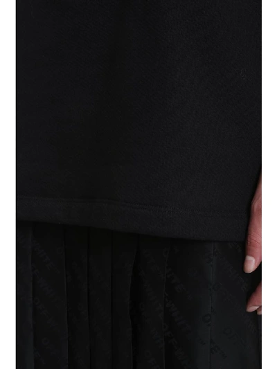 Shop Off-white Intarsia Dress In Black Cotton