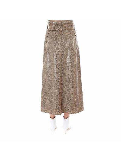 Shop Nanushka Skirt In Brown