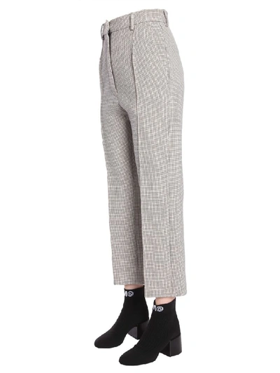 Shop Mm6 Maison Margiela Cropped Trousers In Beige