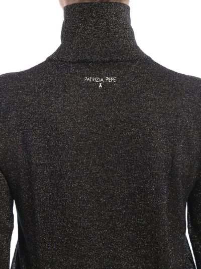 Shop Patrizia Pepe Sweater In Yr Black Lurex