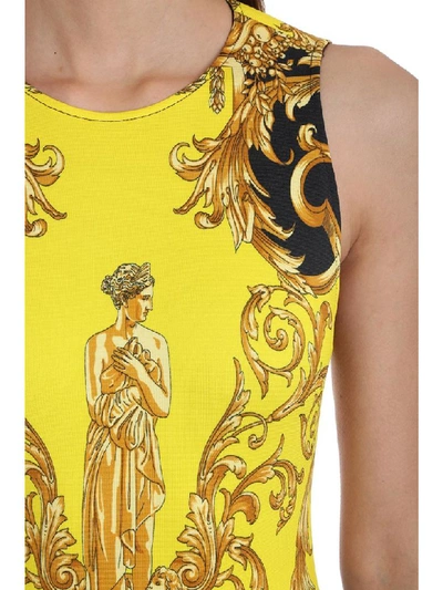 Shop Versace Body In Yellow Viscose