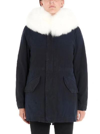 Shop Mr & Mrs Italy New York Parka In Blue