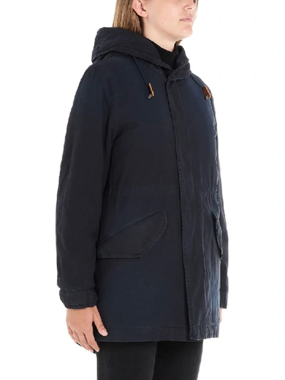 Shop Mr & Mrs Italy New York Parka In Blue