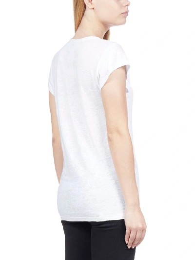 Shop Isabel Marant Étoile Short Sleeve T-shirt In White