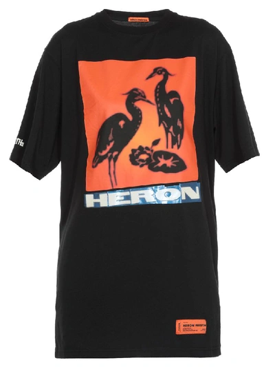 Shop Heron Preston Heron T-shirt In Off Black