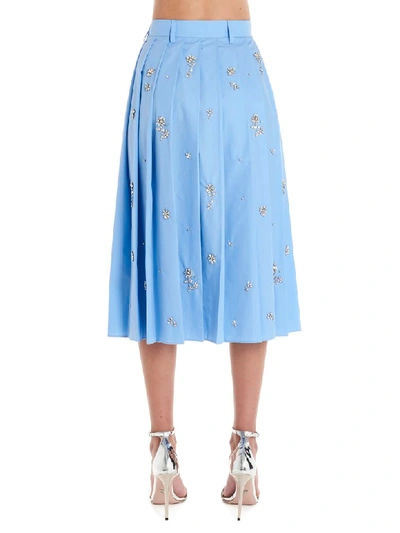 Shop Prada Skirt In Light Blue