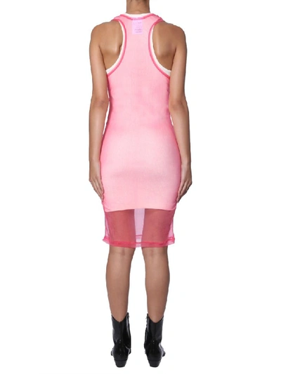 Shop Helmut Lang Tank Masc Dress In Rosa