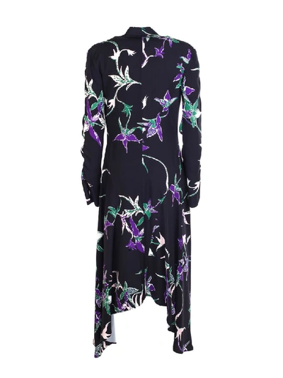 Shop La Doublej Martha Dress In Orchidee Nero
