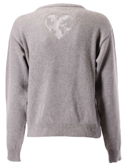 Shop Alberta Ferretti Save Me Sweater In Grey