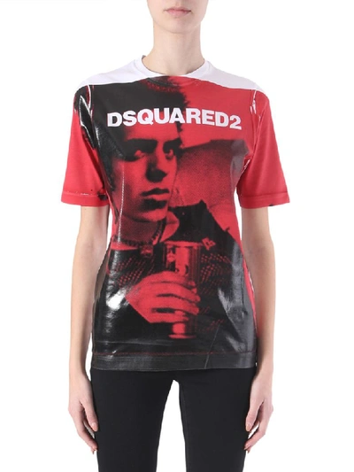 Shop Dsquared2 Renny Fit T-shirt In Bianco