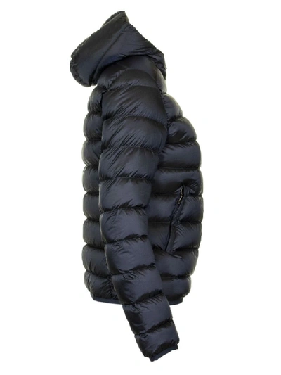 Shop Colmar Place Short Down Jacket With Hood In Blu