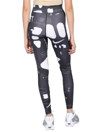 Shop Nike Leggings In Nero/bianco