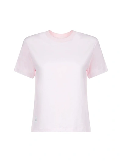 Shop Thom Browne Short Sleeve T-shirt In Lt Pink