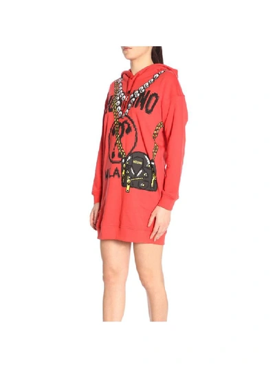 Shop Moschino Print In Red