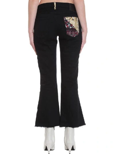 Shop Alanui Jeans In Black Denim