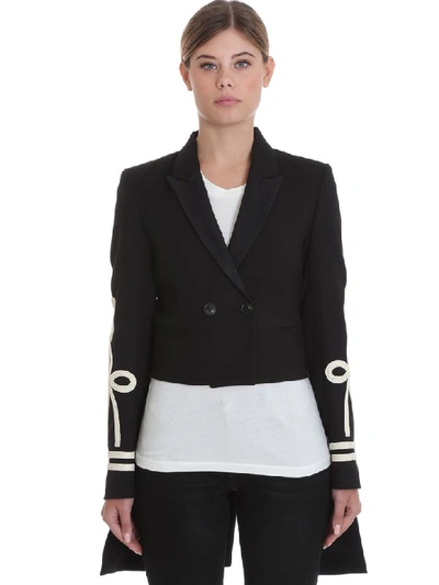 Shop Amiri Tuxedo Jacket In Black Wool