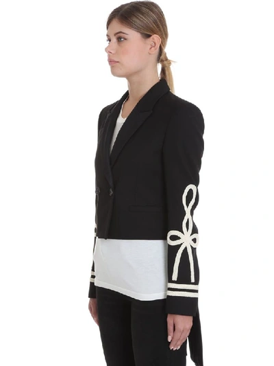 Shop Amiri Tuxedo Jacket In Black Wool