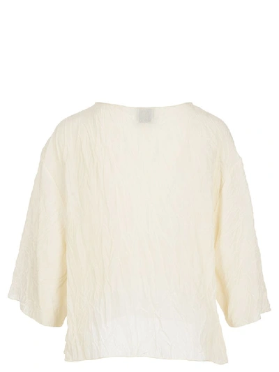 Shop Alysi Viscose Blouse In Latte