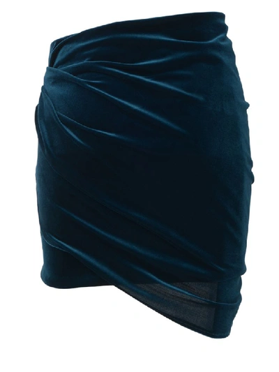 Shop Alexandre Vauthier Skirt In Blue