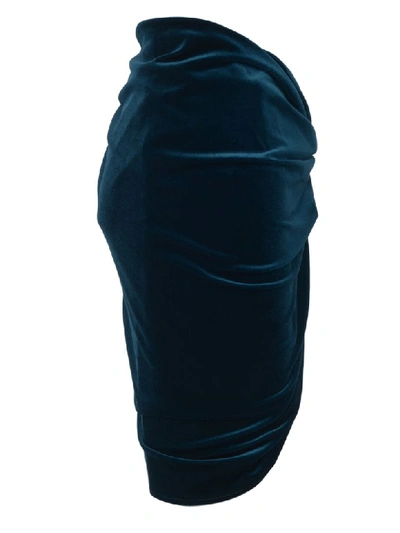 Shop Alexandre Vauthier Skirt In Blue