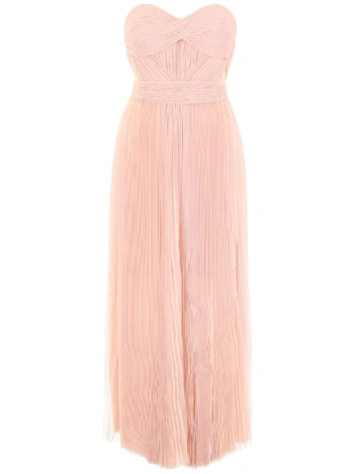 Shop Maria Lucia Hohan Tulle Tamia Dress In Nude (pink)