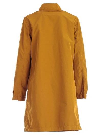 Shop Aspesi Waterproof Raincoat In Tabacco