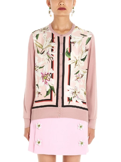 Shop Dolce & Gabbana Gigli Cardigan In Pink