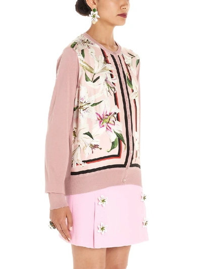 Shop Dolce & Gabbana Gigli Cardigan In Pink