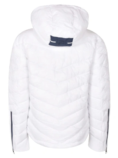 Shop Fila Down Jacket In White-black