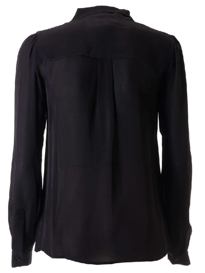Shop Michael Kors Long Sleeves Blouse In Black