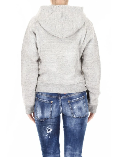 Shop Dsquared2 Vicious Bros Hoodie In Grey Mel (grey)