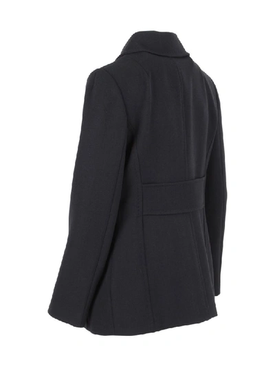 Shop Dolce & Gabbana Polyester Coat In Black
