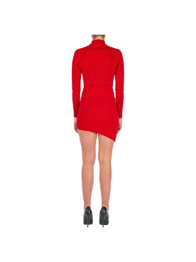Shop Gcds Split Mini Dress In Red