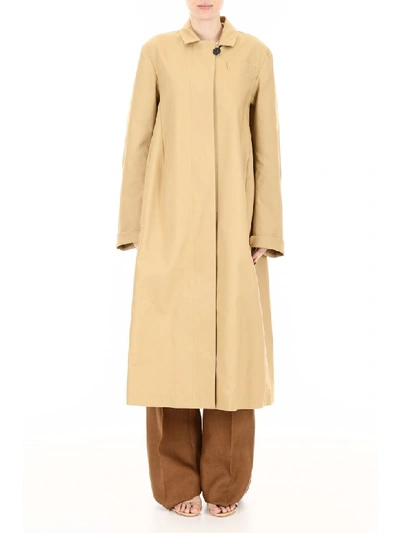 Shop Jil Sander Deconstructed Coat In Medium Beige (beige)