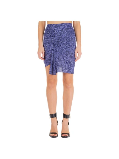 Shop Isabel Marant Double Question Mark Mini Skirt In Viola