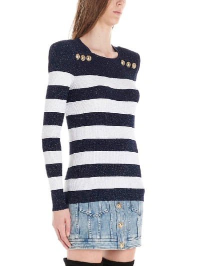 Shop Balmain Sweater In Multicolor