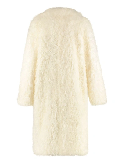 Shop Michael Michael Kors Faux Fur Coat In White