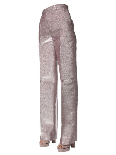 Shop Dsquared2 Lurex Silk Pants In Rosa