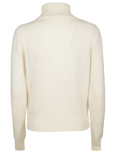 Shop Chiara Ferragni T-neck Flirting Sweater In White