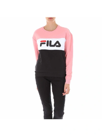 Shop Fila Leah Crew Sweat Sweatshirt In Pink