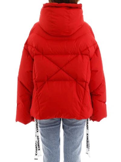 Shop Khrisjoy Khris Puffer Jacket In Superlight Red (red)