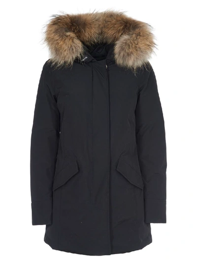 Woolrich Arctic Raccoon Parka In Black | ModeSens