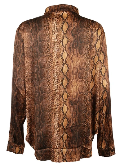 Shop Andamane Camicia Bridget In Snake Marrone